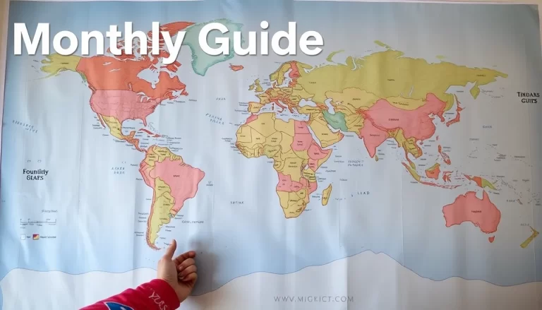 Monthly Guide to Trip Planning