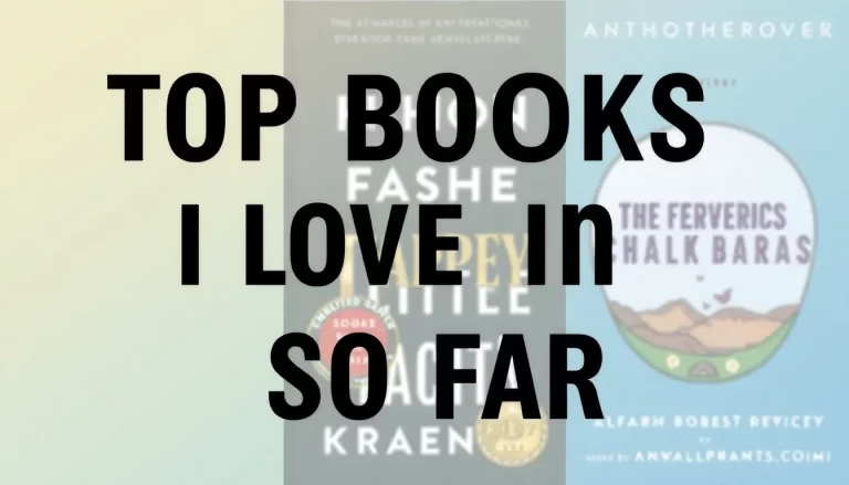 Top Books I Love in 2018 So Far
